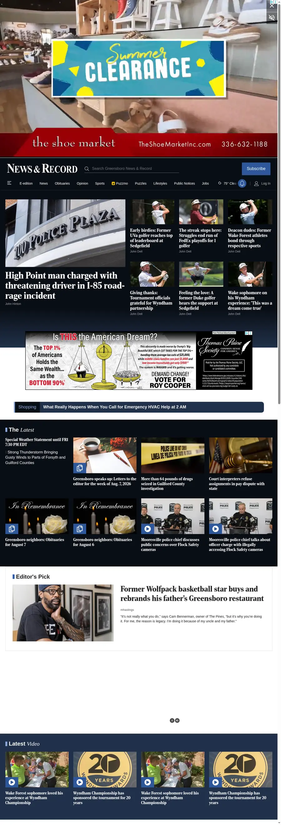 Greensboro.com önizleme