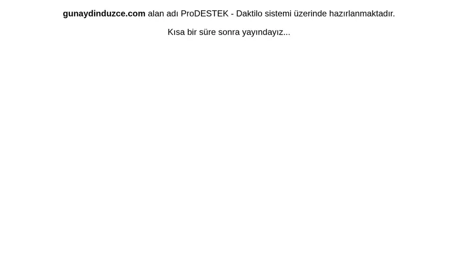 Gunaydinduzce.com önizleme