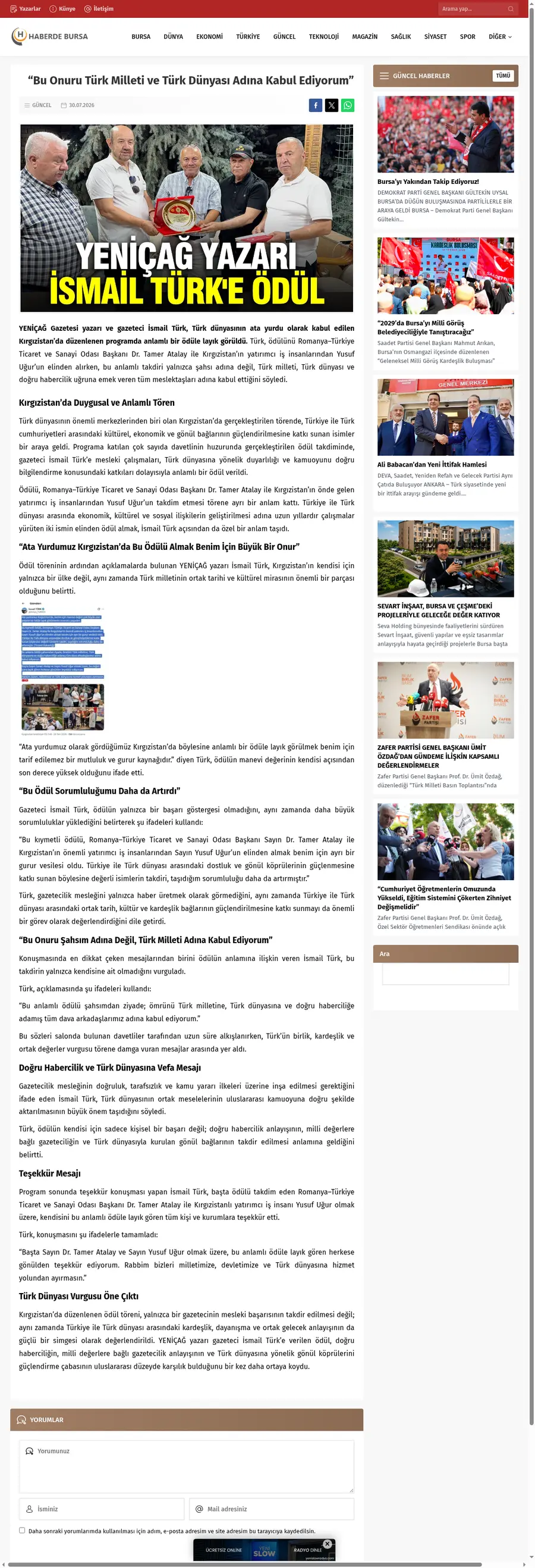 Haberdebursatv.com önizleme