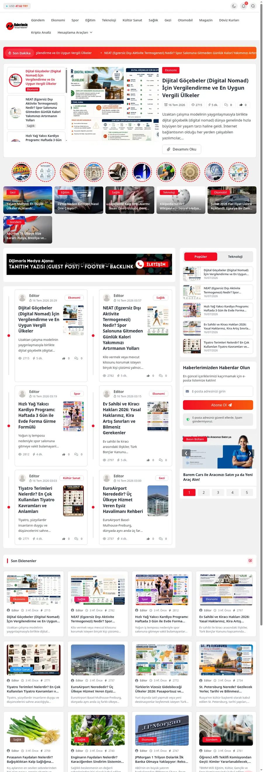 Haberimsin.com önizleme