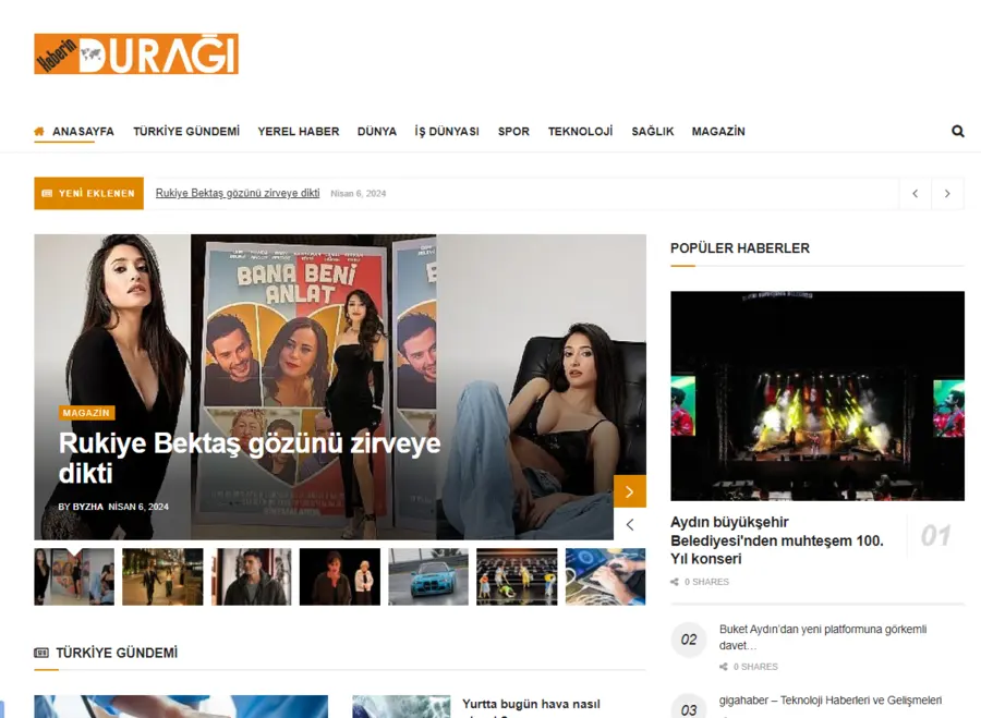 Haberinduragi.com önizleme
