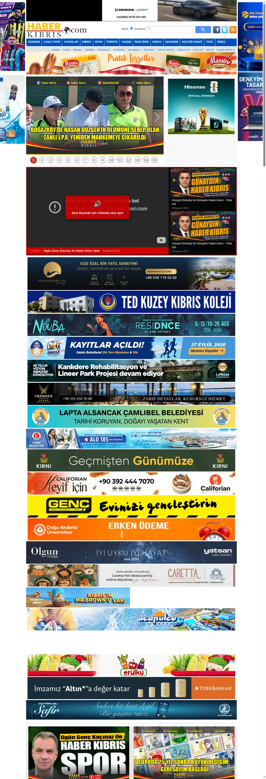 Haberkibris.com önizleme