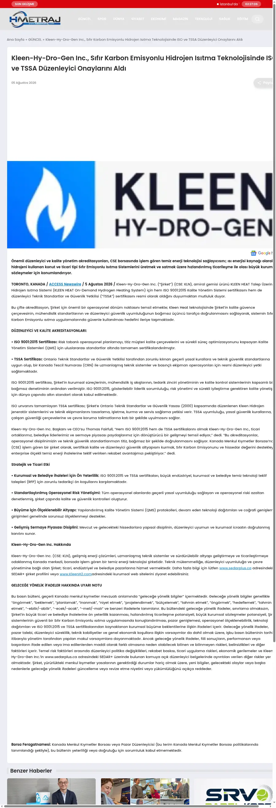 Habermetraj.com önizleme