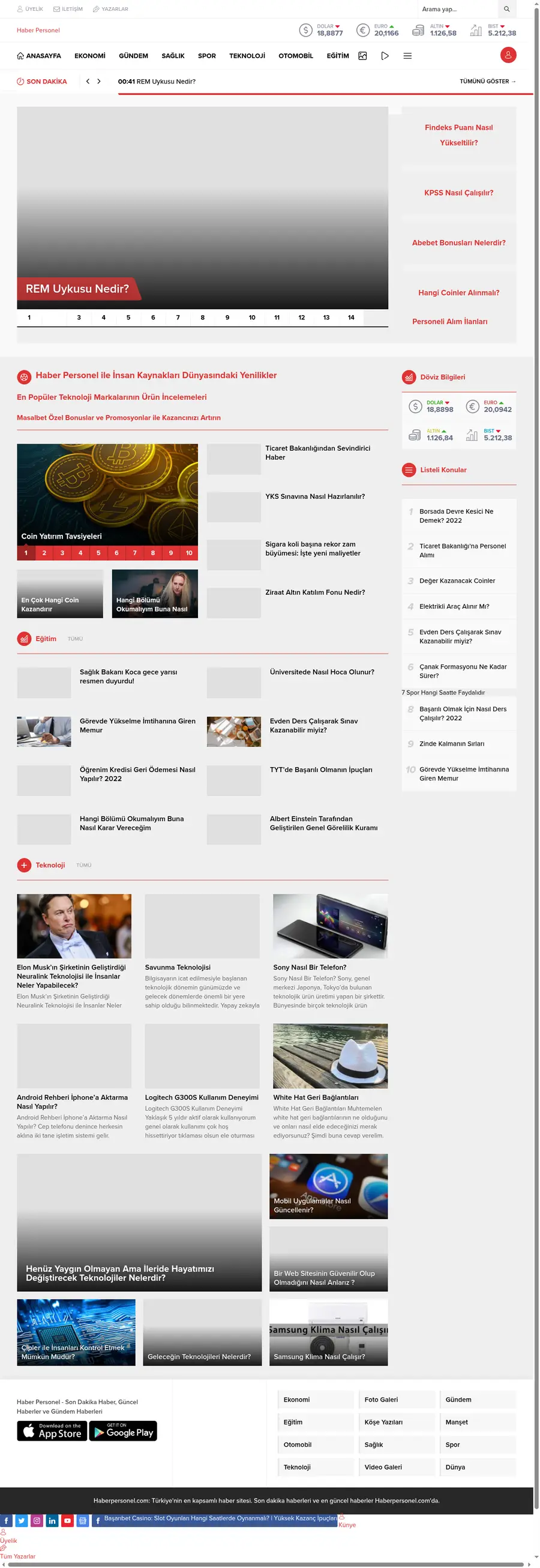 Haberpersonel.com önizleme
