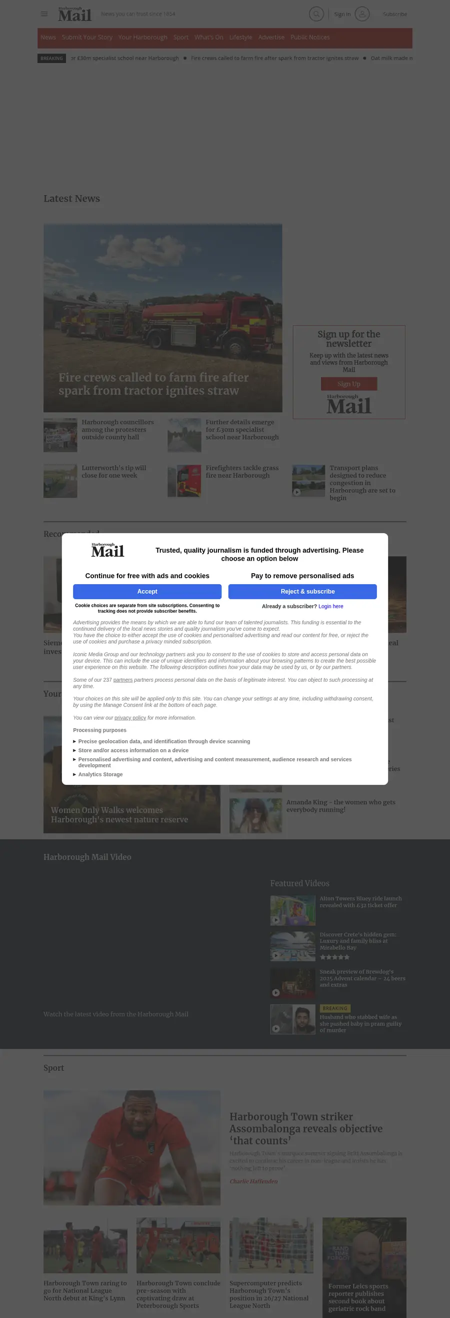 Harboroughmail.co.uk önizleme