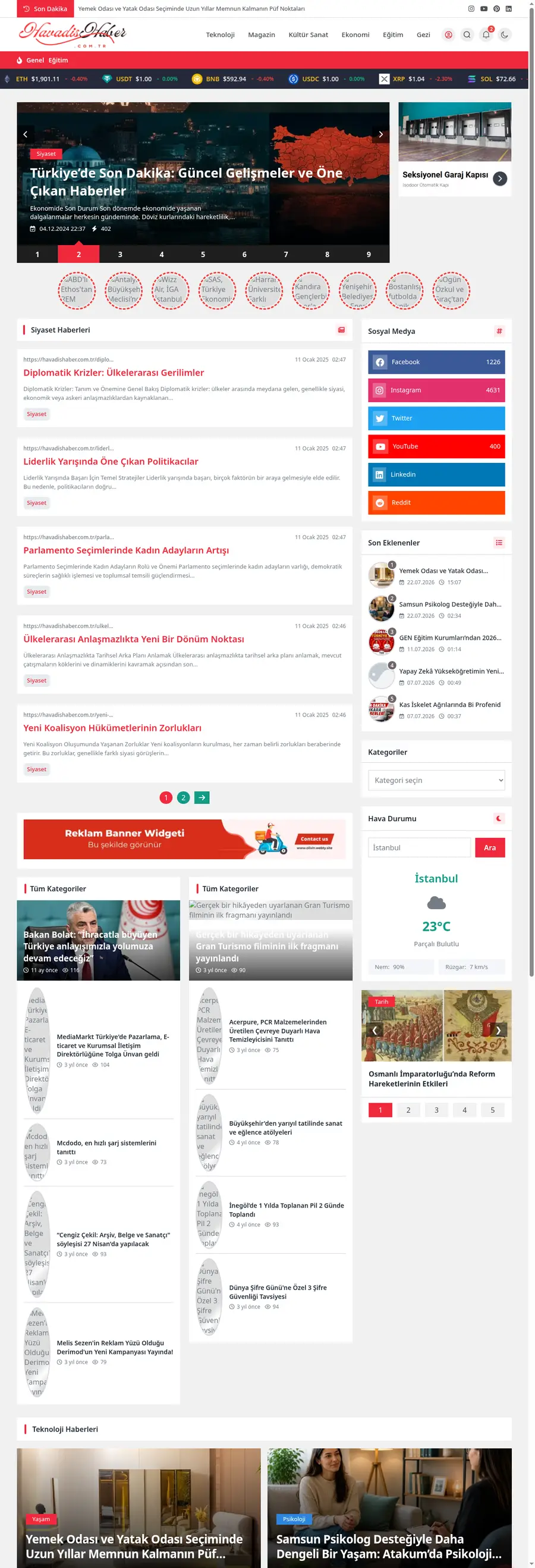 Havadishaber.com.tr önizleme