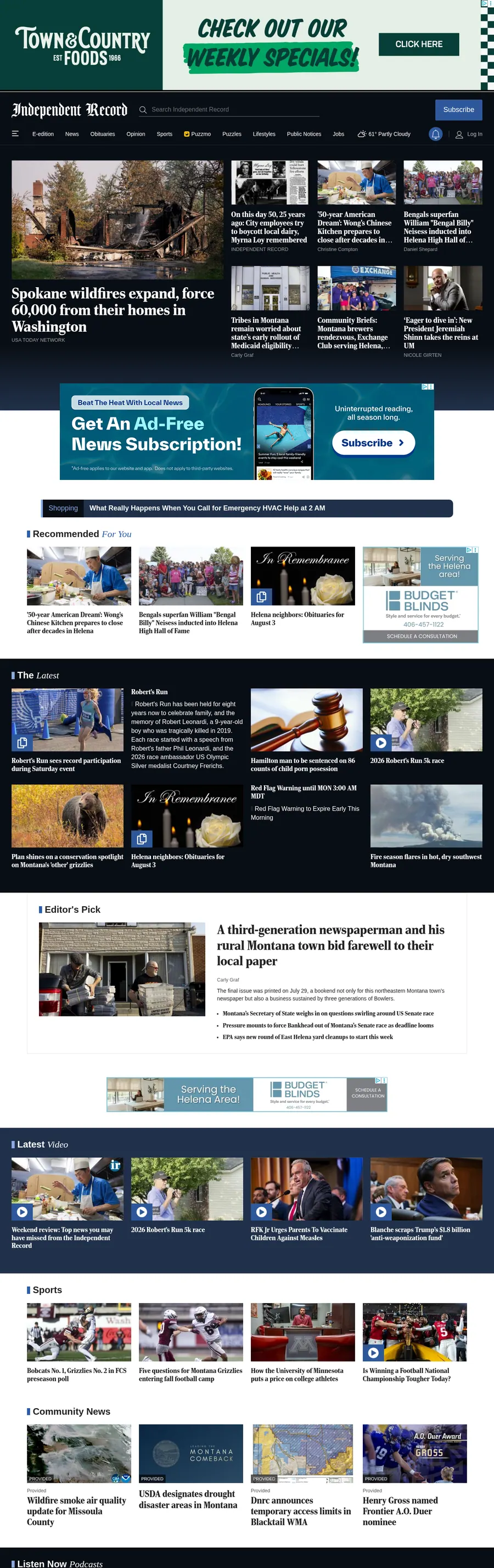 Helenair.com önizleme
