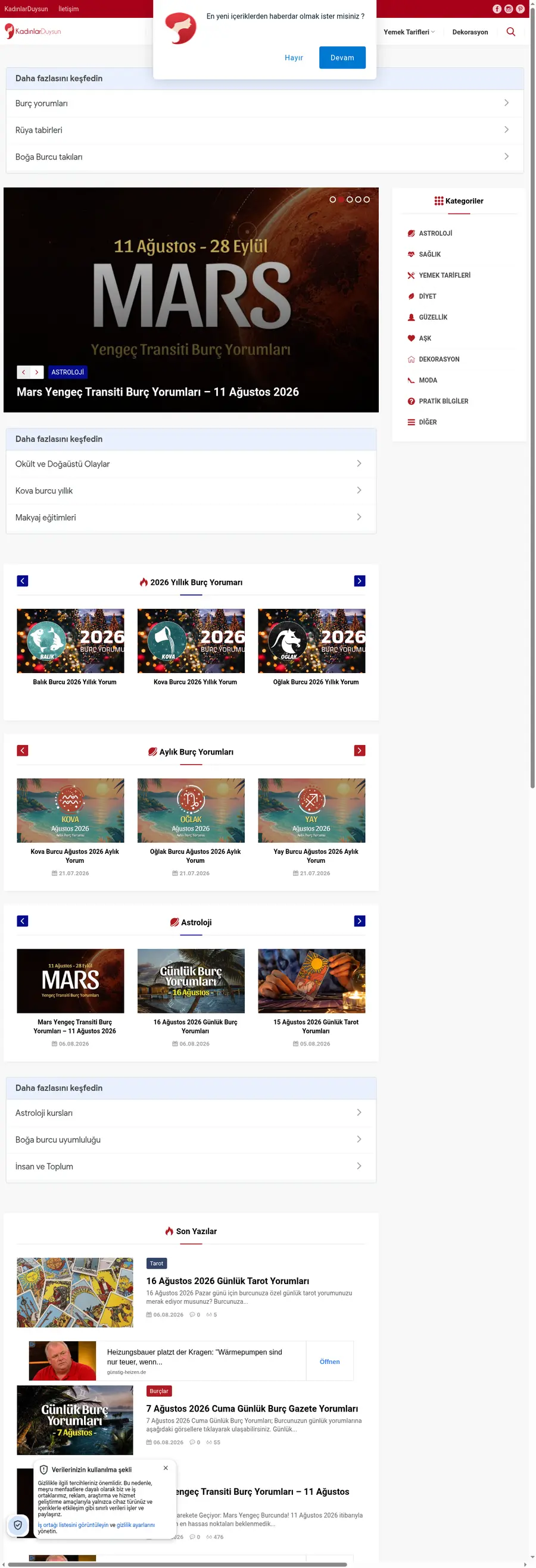 Kadinlarduysun.com önizleme