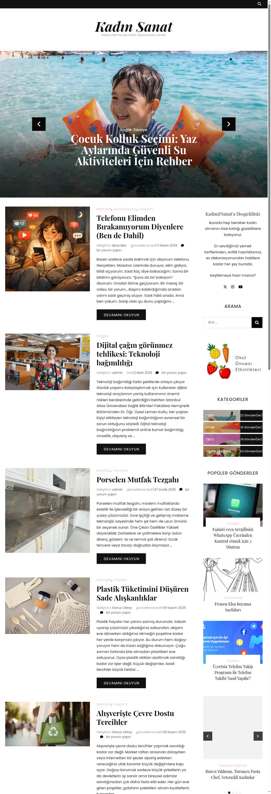 Kadinsanat.net önizleme