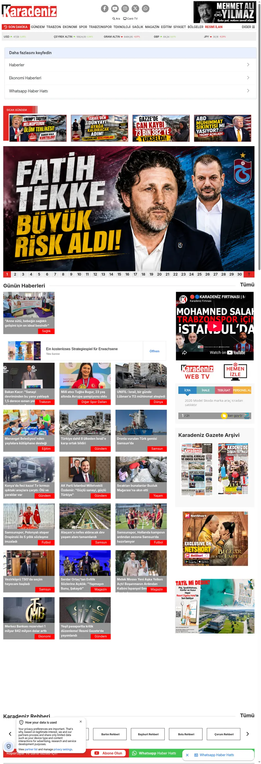 Karadenizgazete.com.tr önizleme