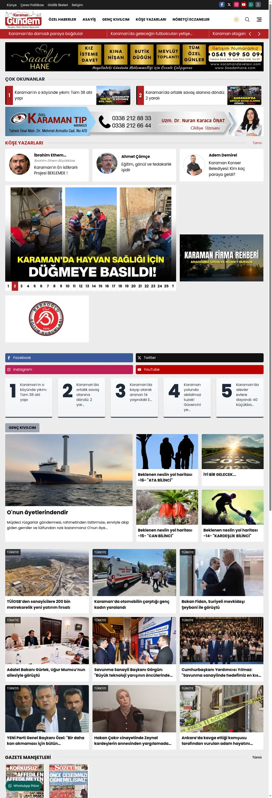 Karamangundem.com önizleme