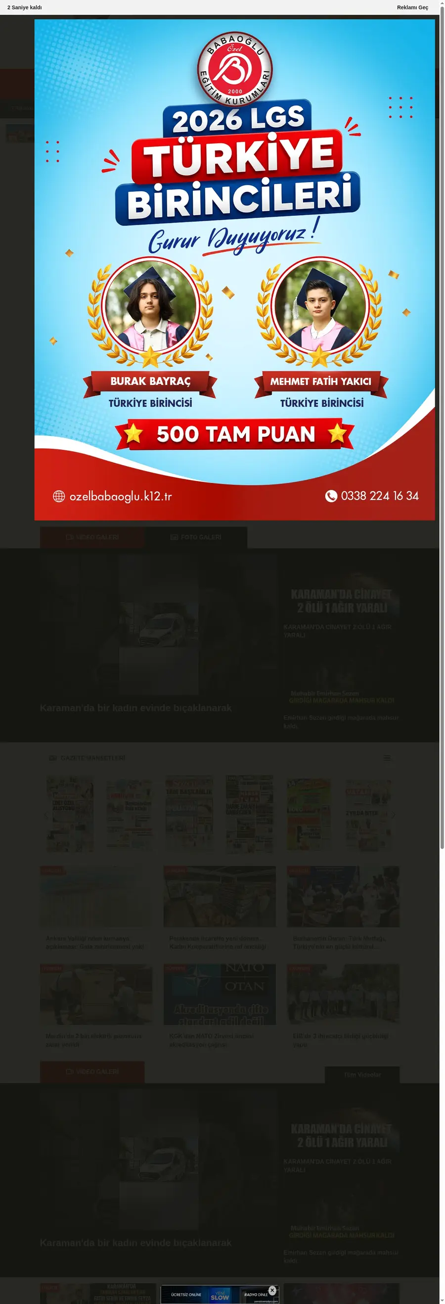 Karamansondakka.com önizleme