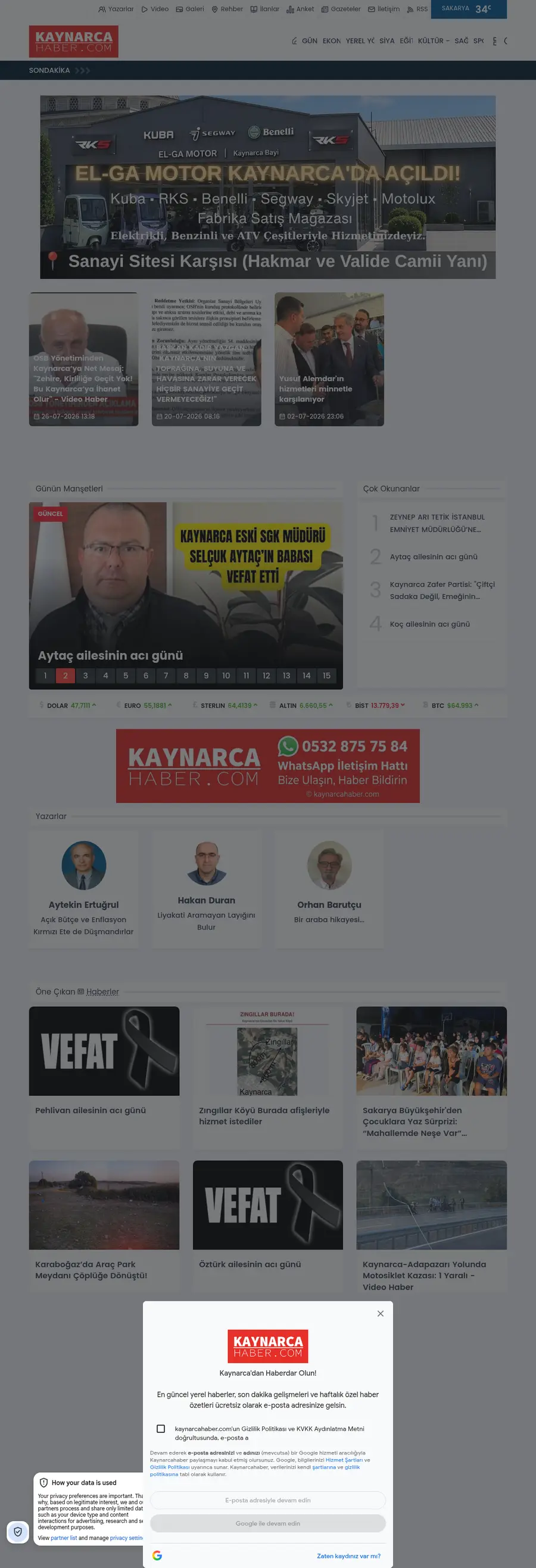 Kaynarcahaber.com önizleme