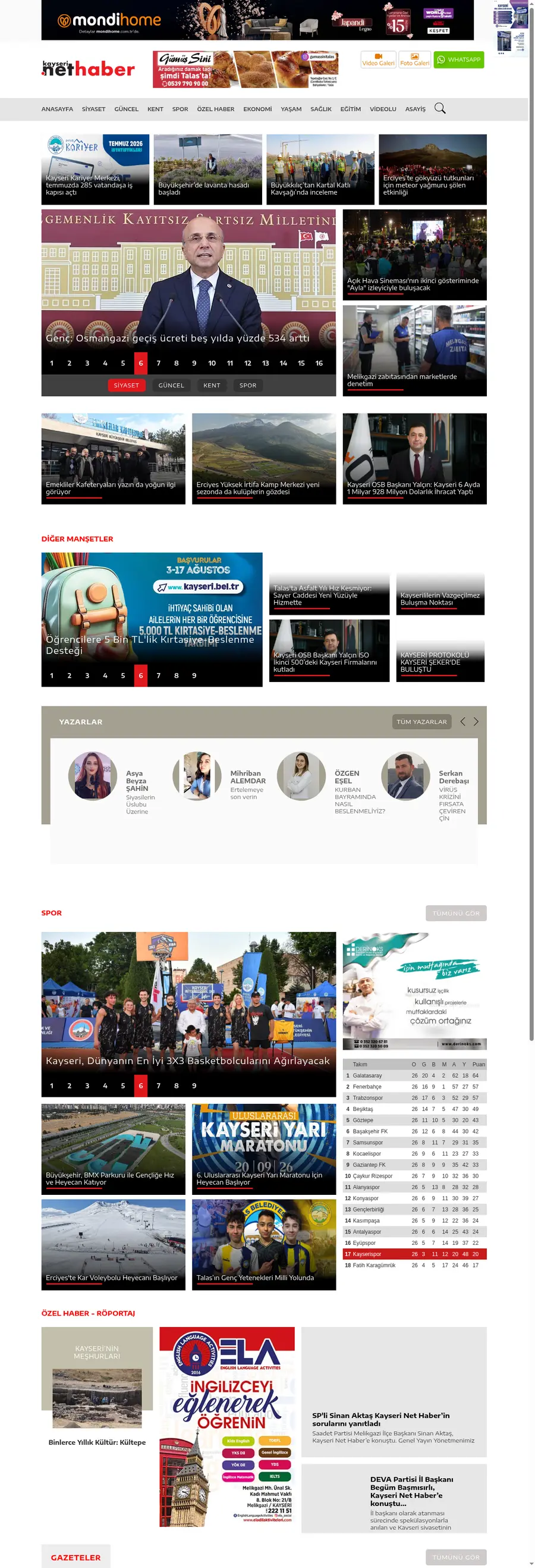 Kayserinethaber.com önizleme