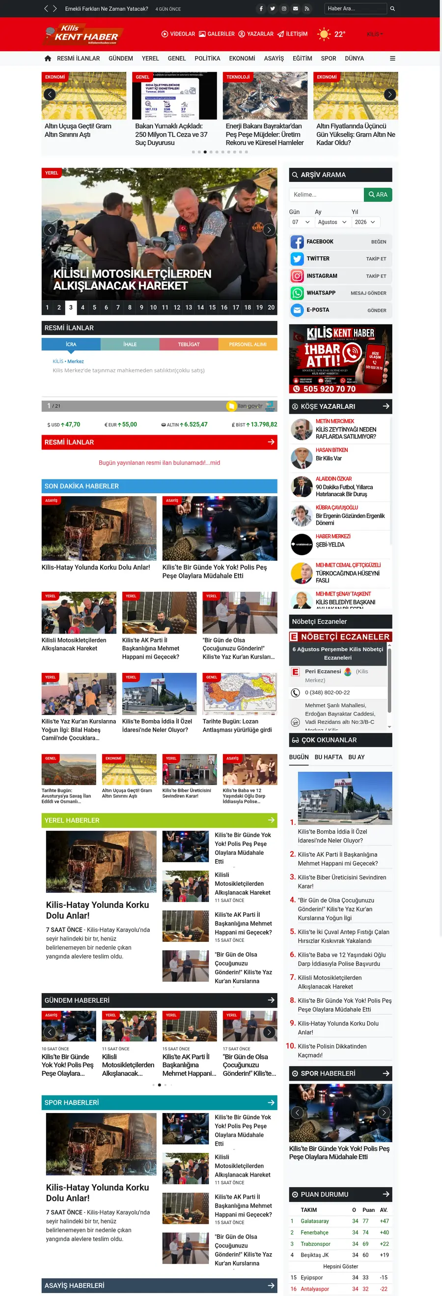 Kiliskenthaber.com önizleme
