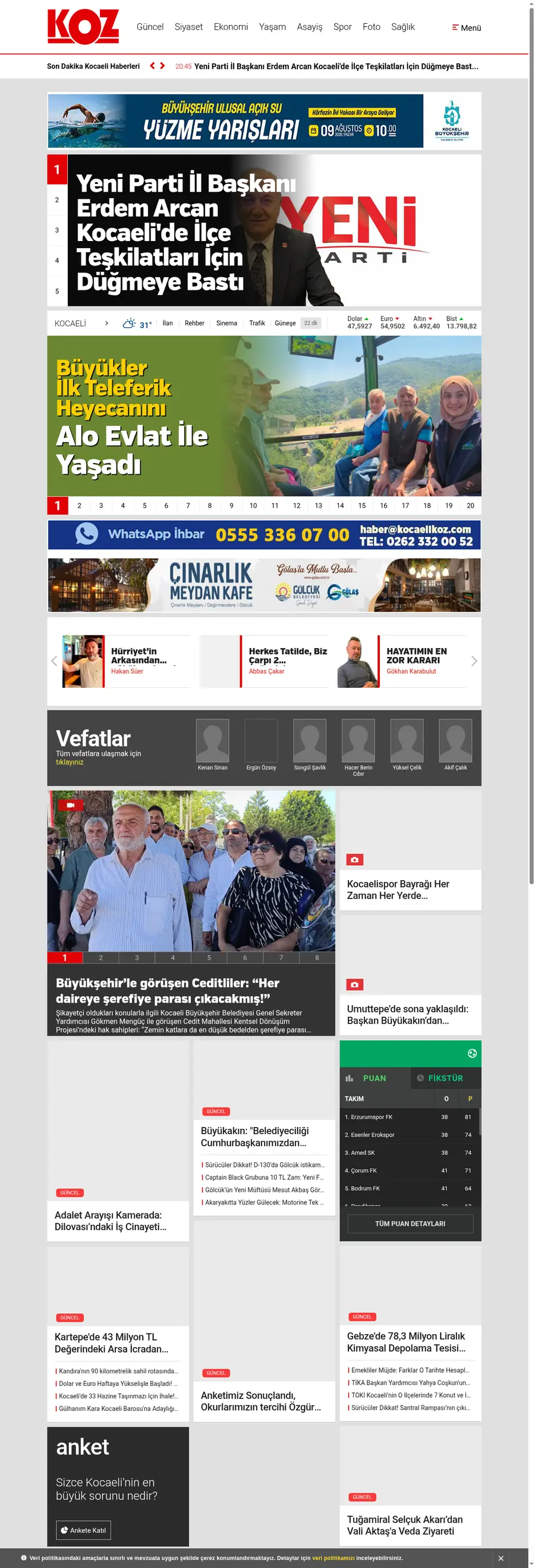 Kocaelikoz.com önizleme