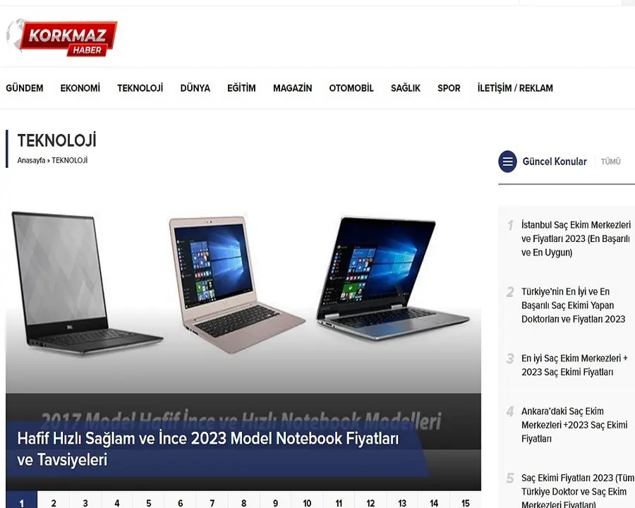 Korkmazhaber.com önizleme