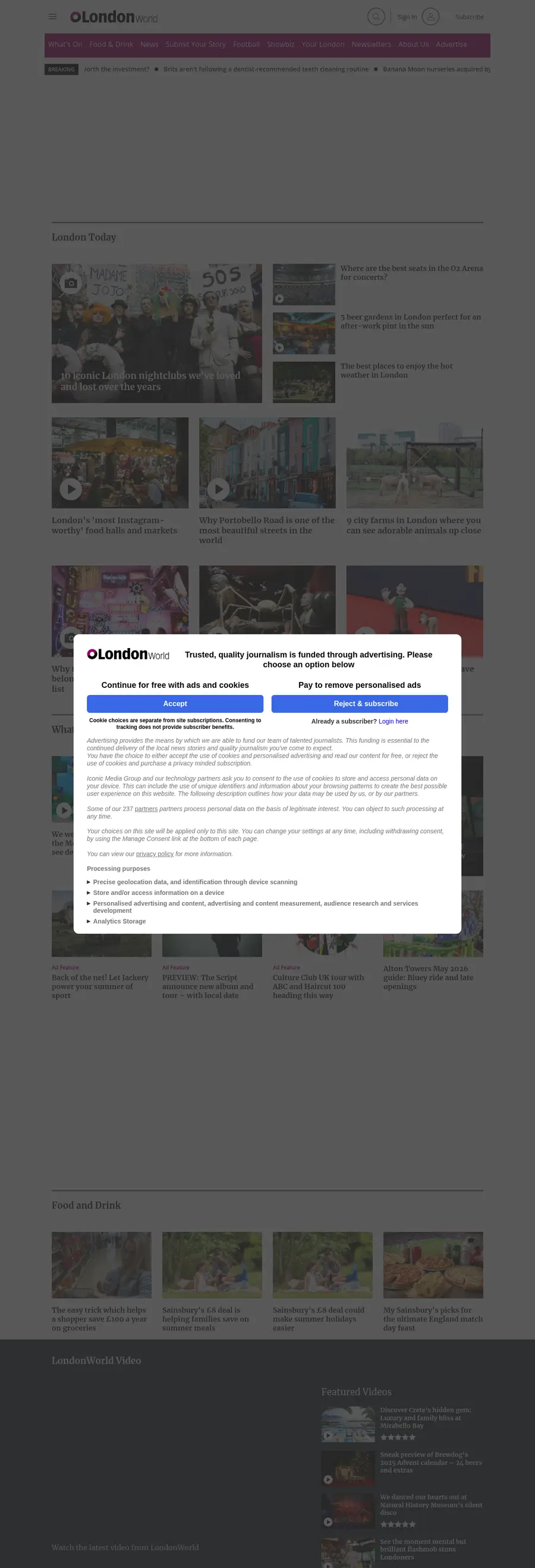 Londonworld.com önizleme
