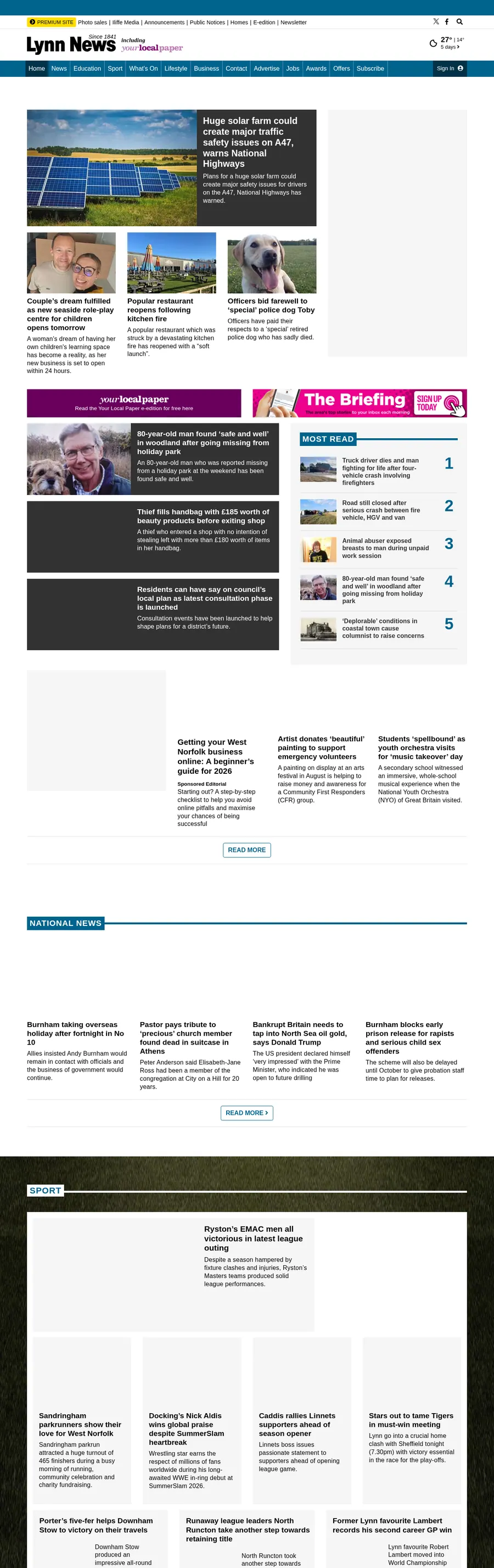 Lynnnews.co.uk önizleme