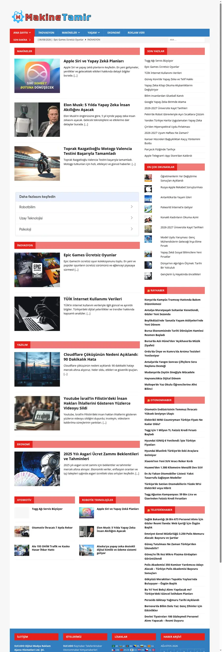 Makinetamir.com önizleme