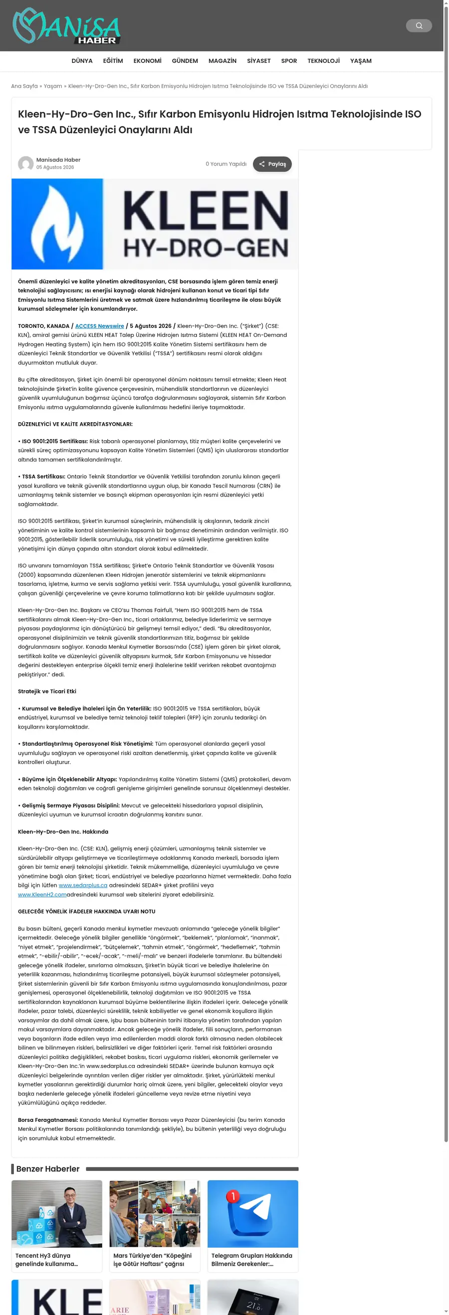 Manisadahaber.com önizleme
