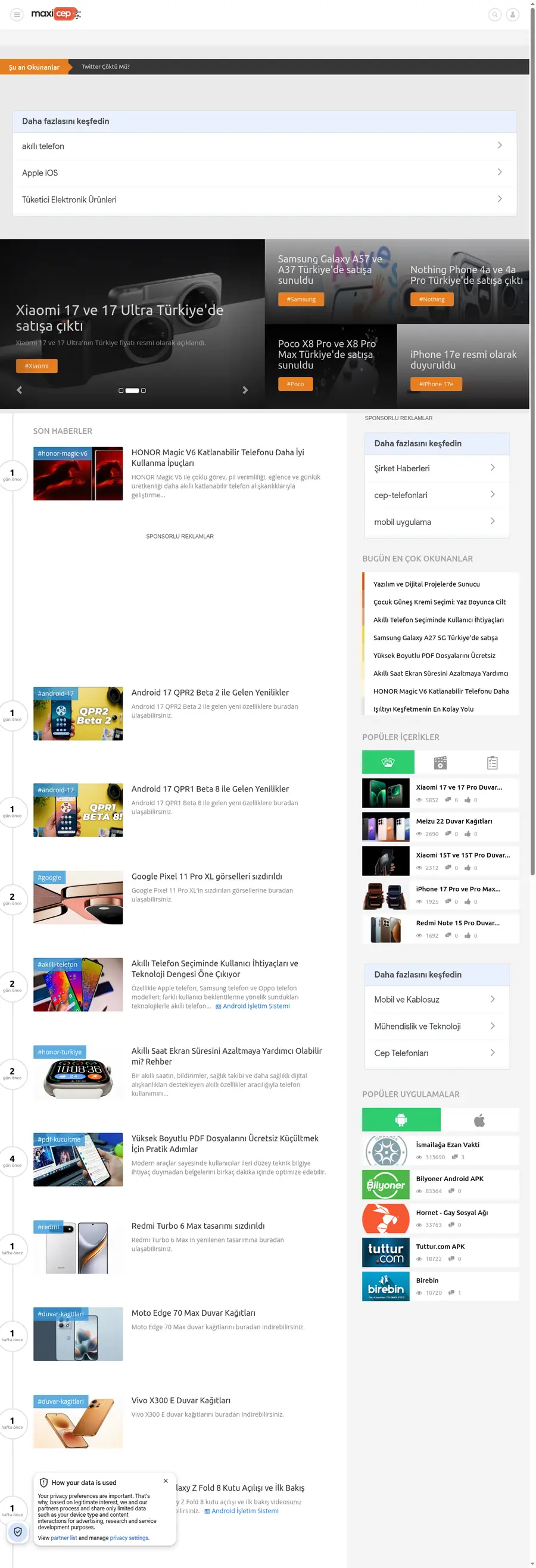 Maxicep.com önizleme
