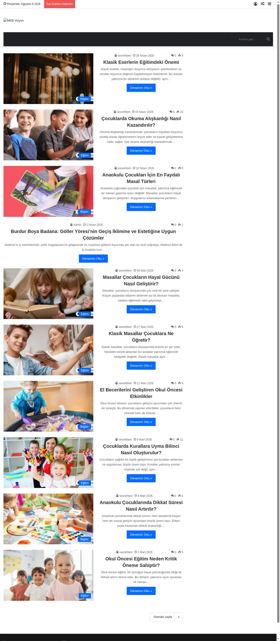 Mebvizyon.com önizleme