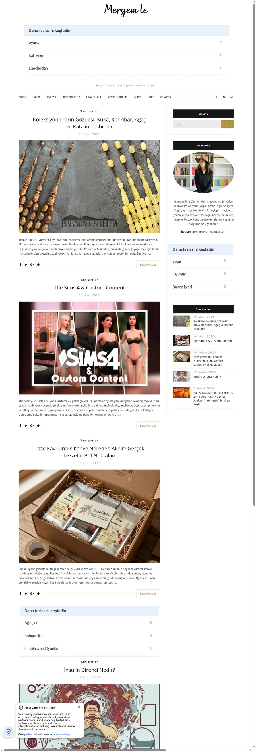 Meryemle.com önizleme