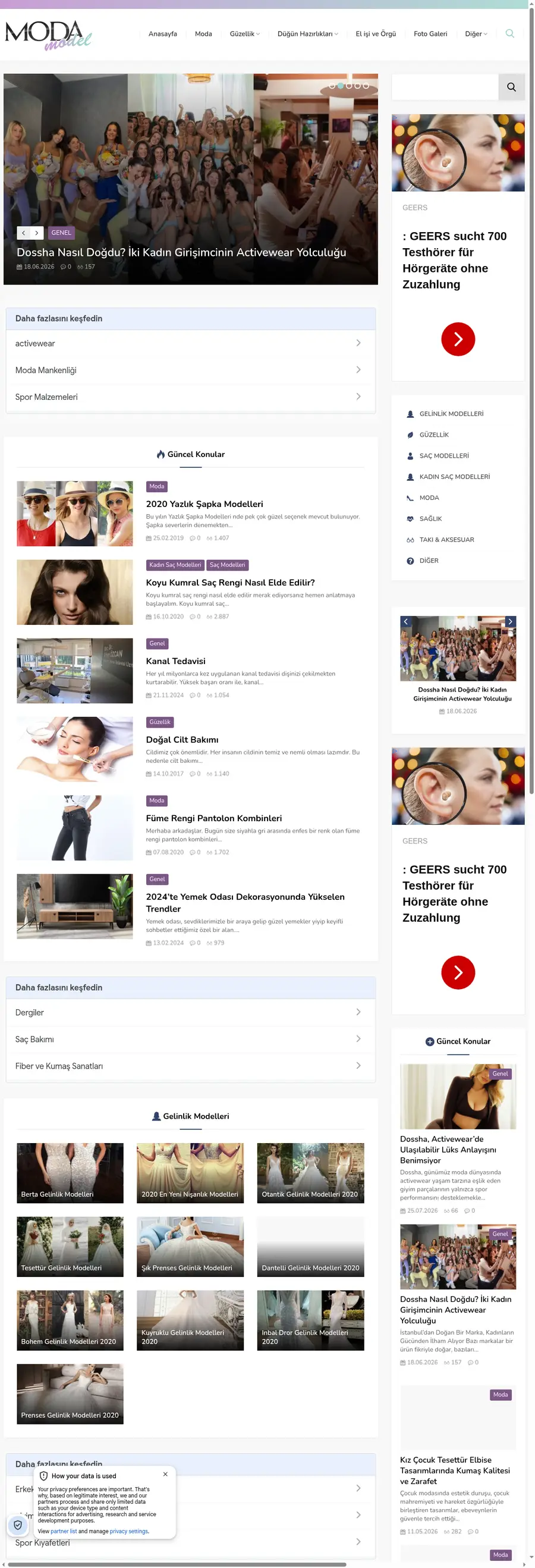 Modamodel.net önizleme