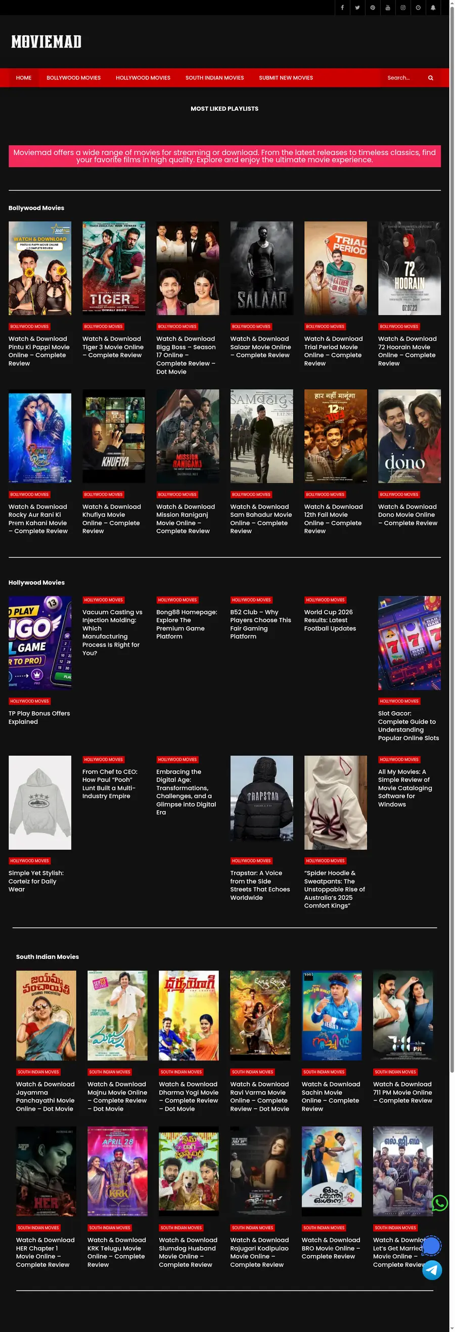 Moviemad.com.in önizleme