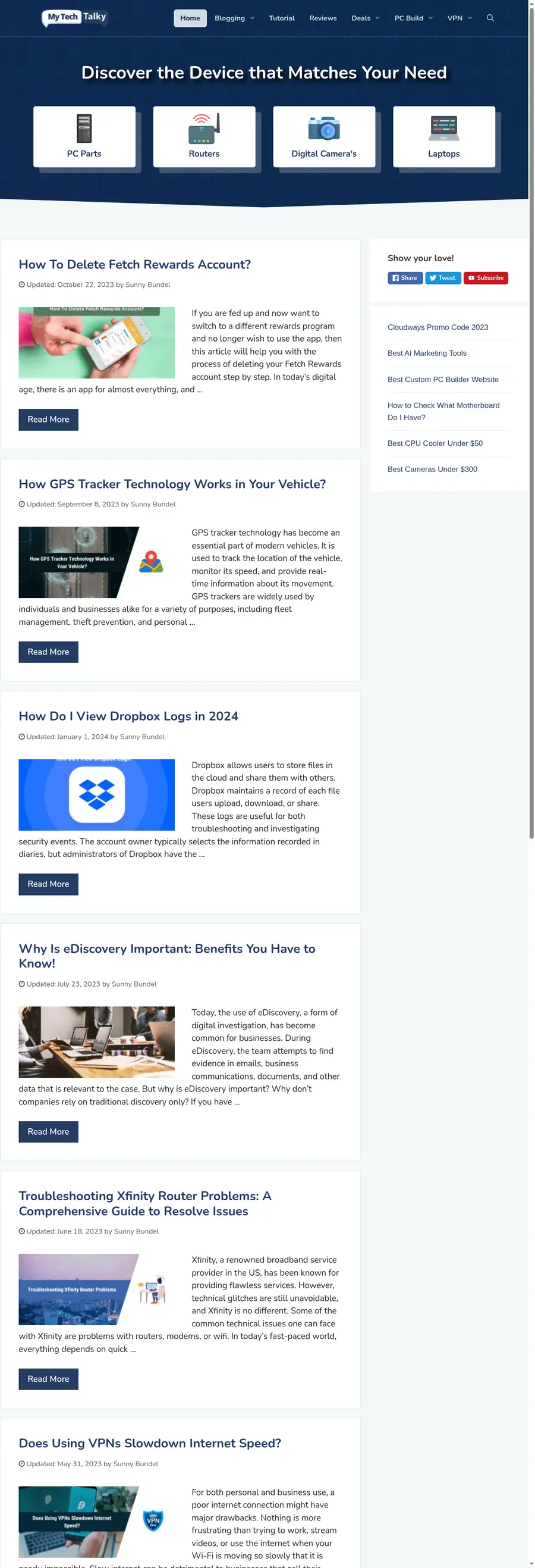 Mytechtalky.com önizleme