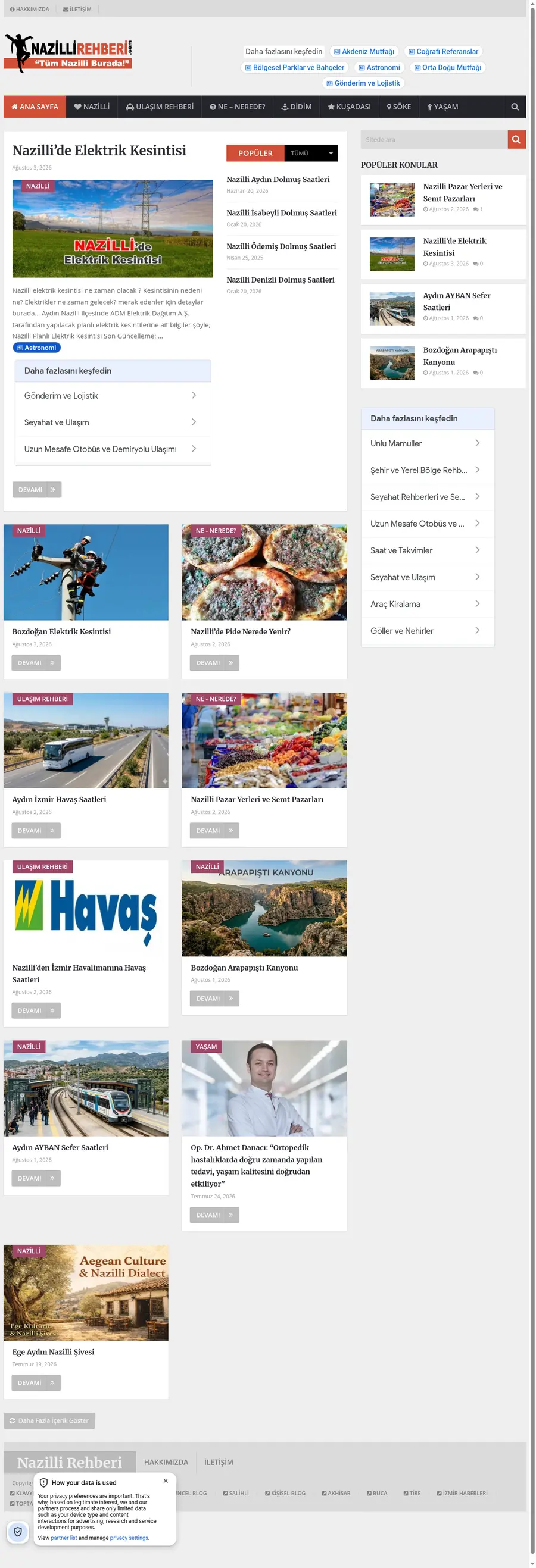Nazillirehberi.com önizleme