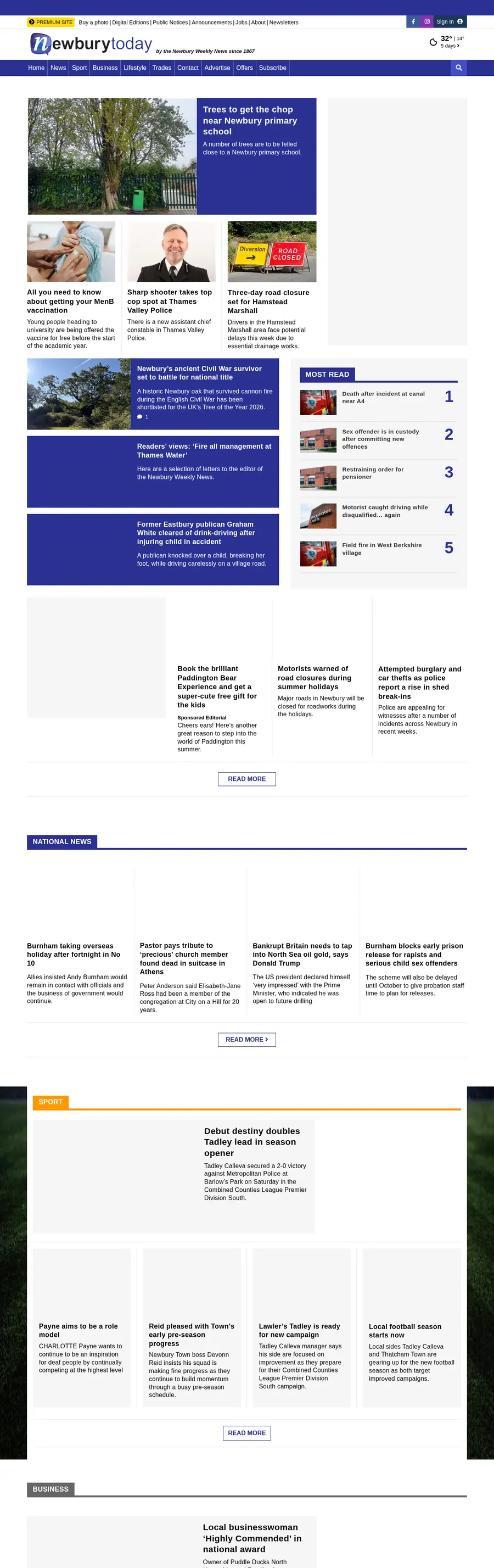 Newburytoday.co.uk önizleme