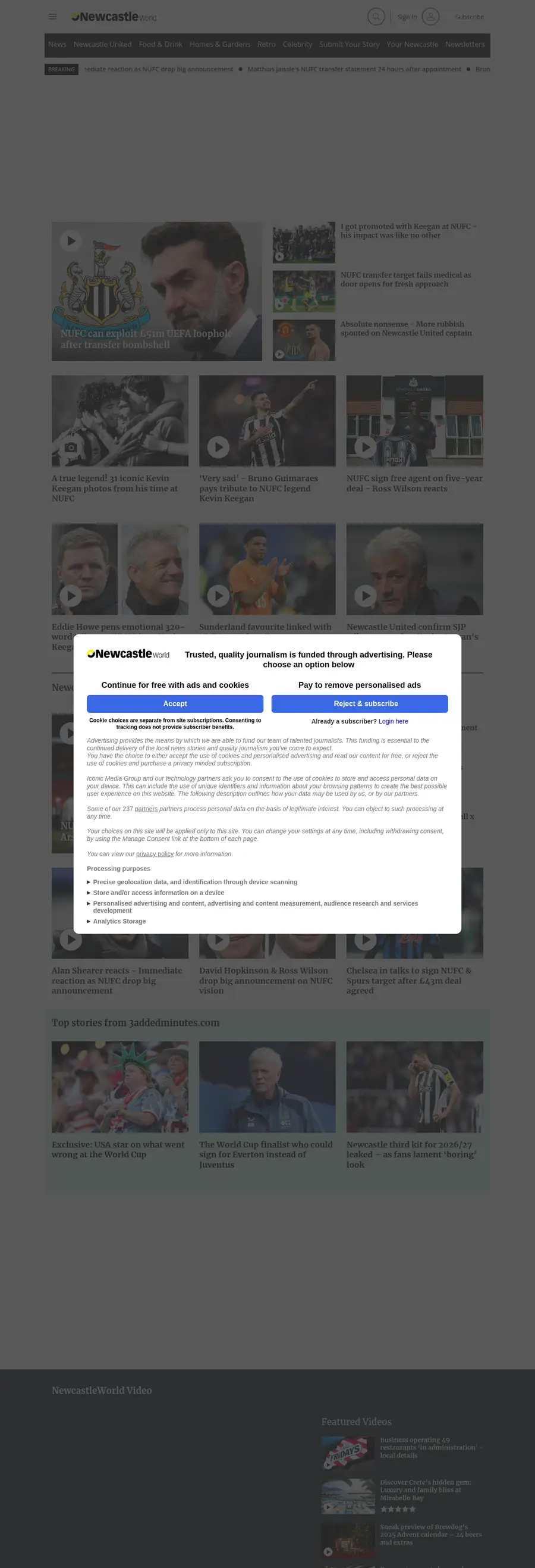 Newcastleworld.com önizleme