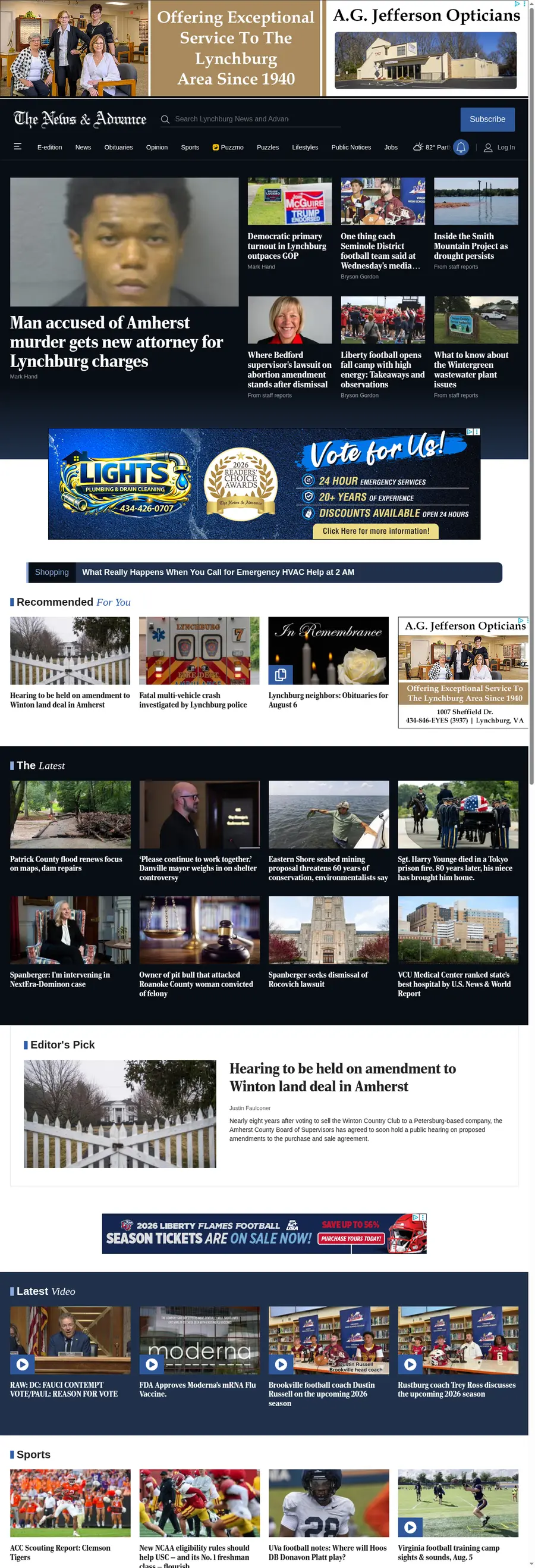 Newsadvance.com önizleme