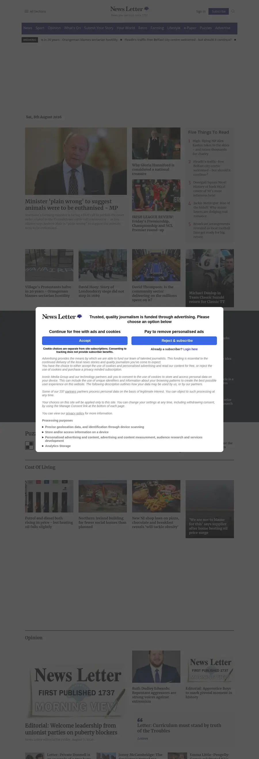 Newsletter.co.uk önizleme