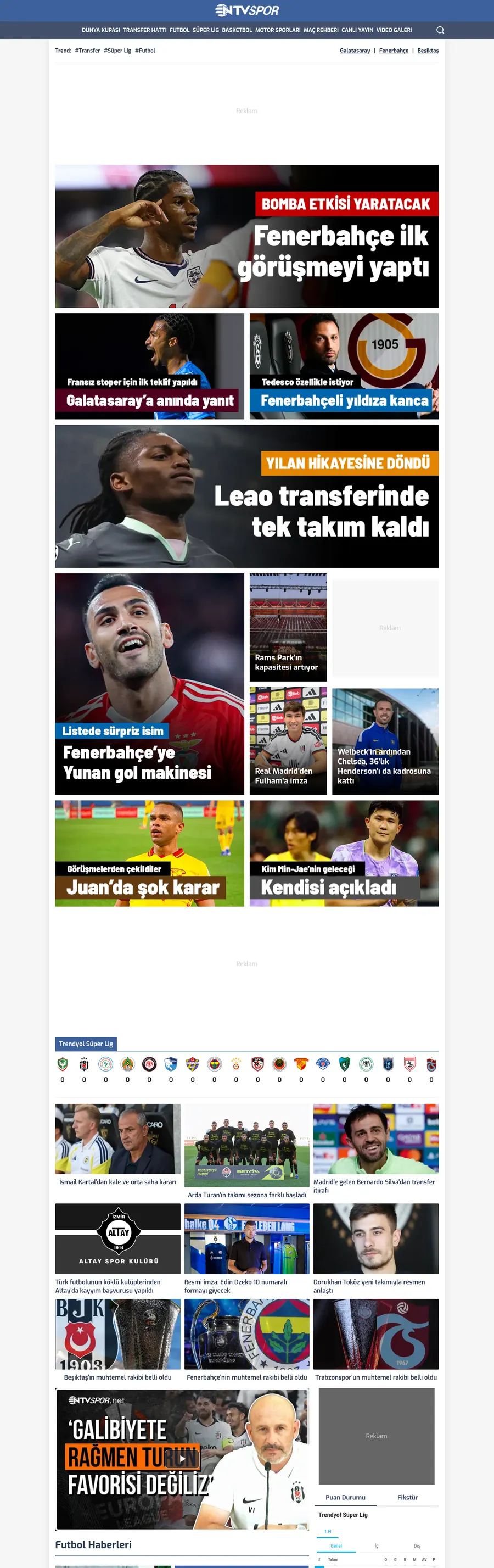 Ntvspor.net önizleme