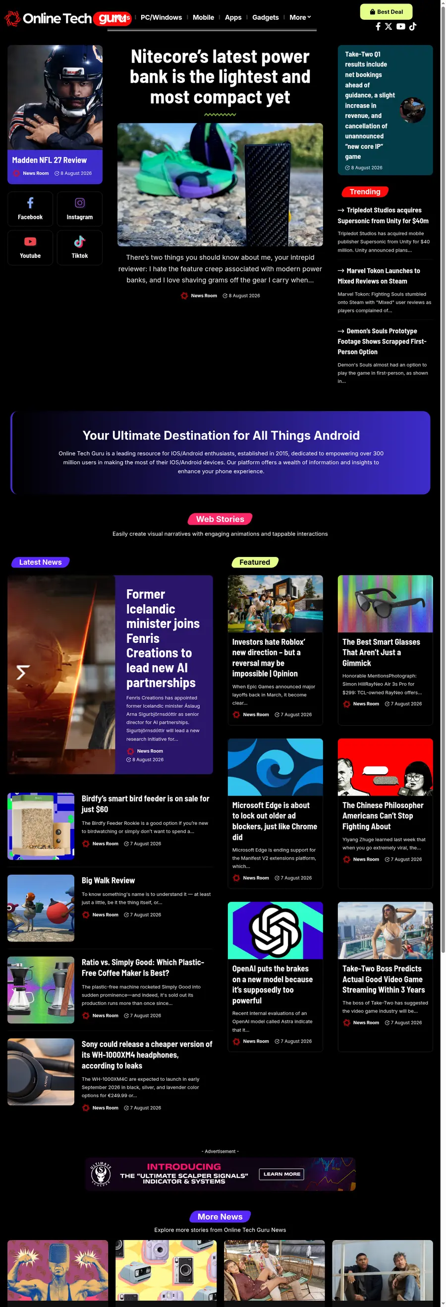 Onlinetechguru.co.uk önizleme