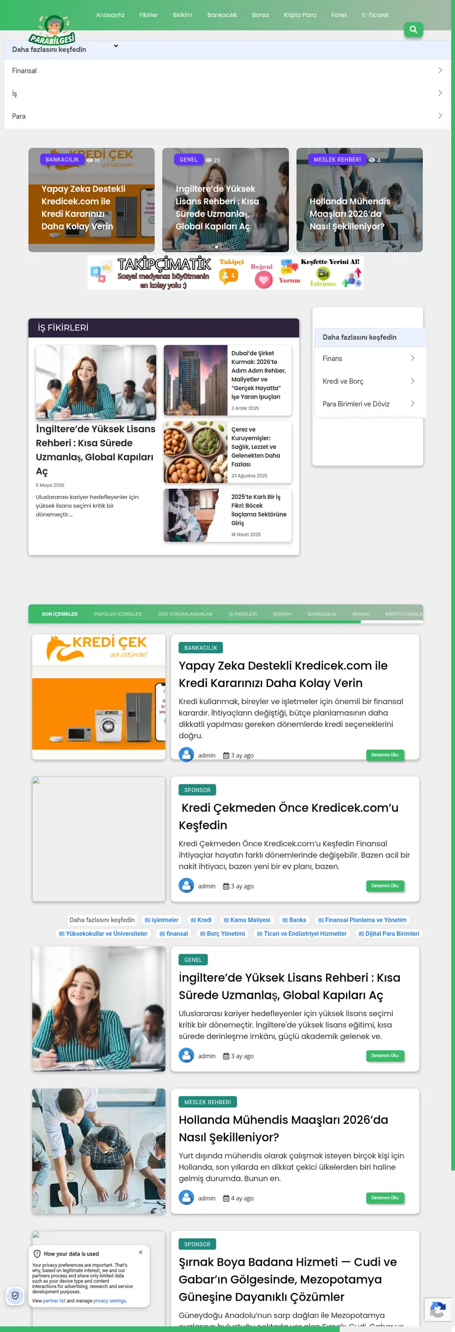 Parabilgesi.com önizleme