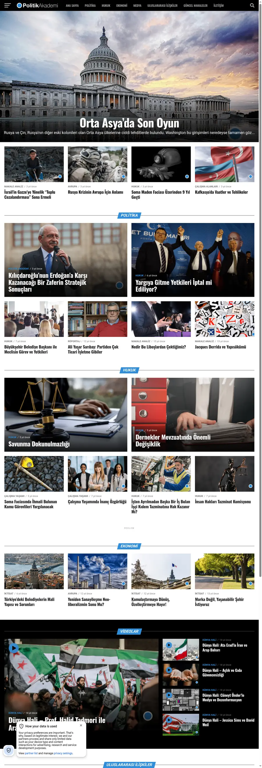 Politikakademi.org önizleme