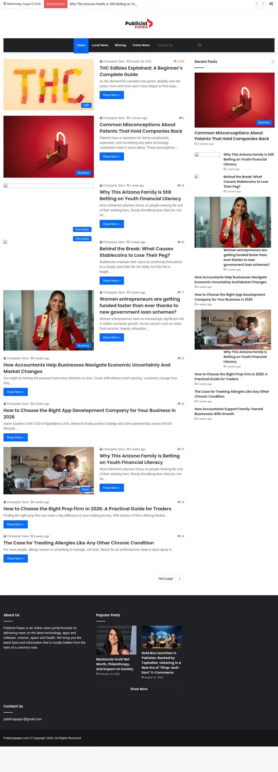 Publicistpaper.com önizleme