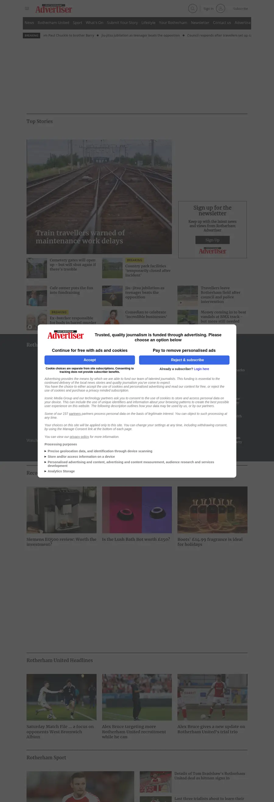Rotherhamadvertiser.co.uk önizleme