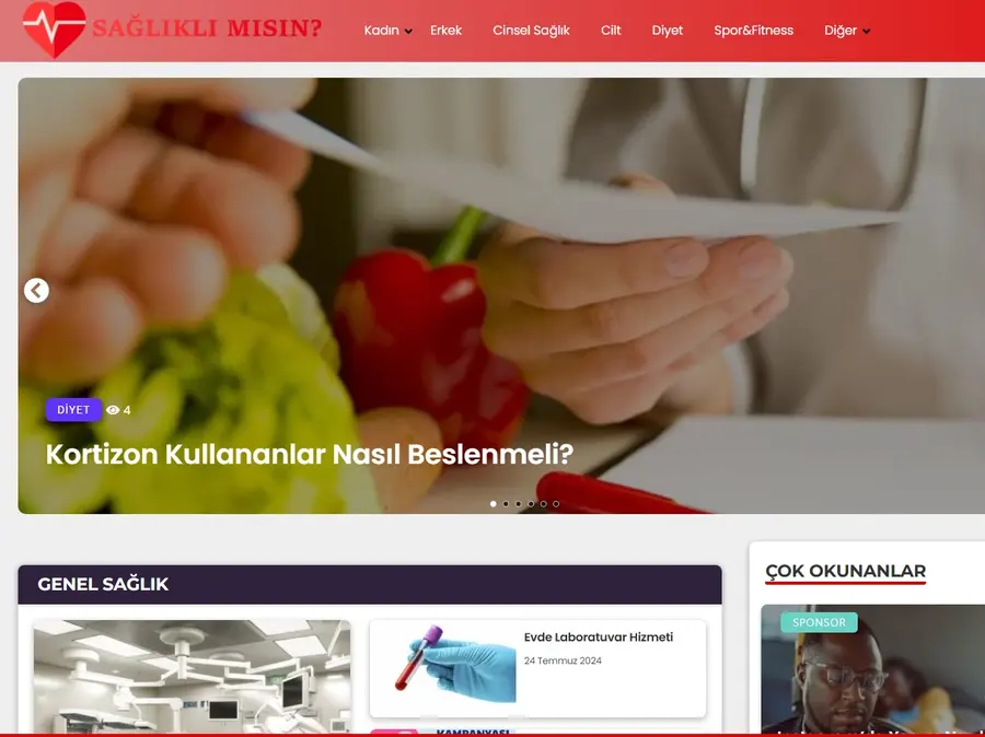 Sagliklimisin.com önizleme