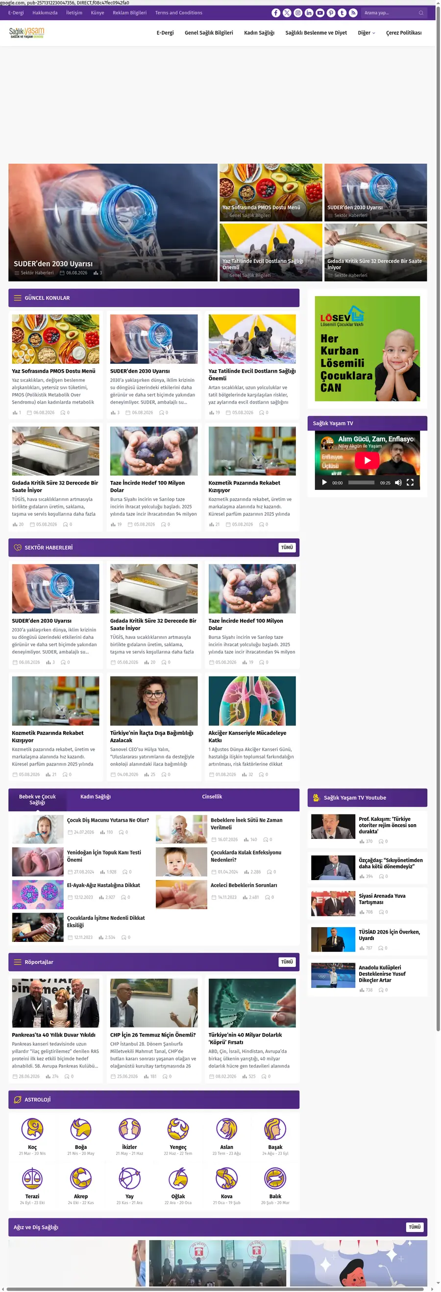Saglikveyasamdergisi.com.tr önizleme