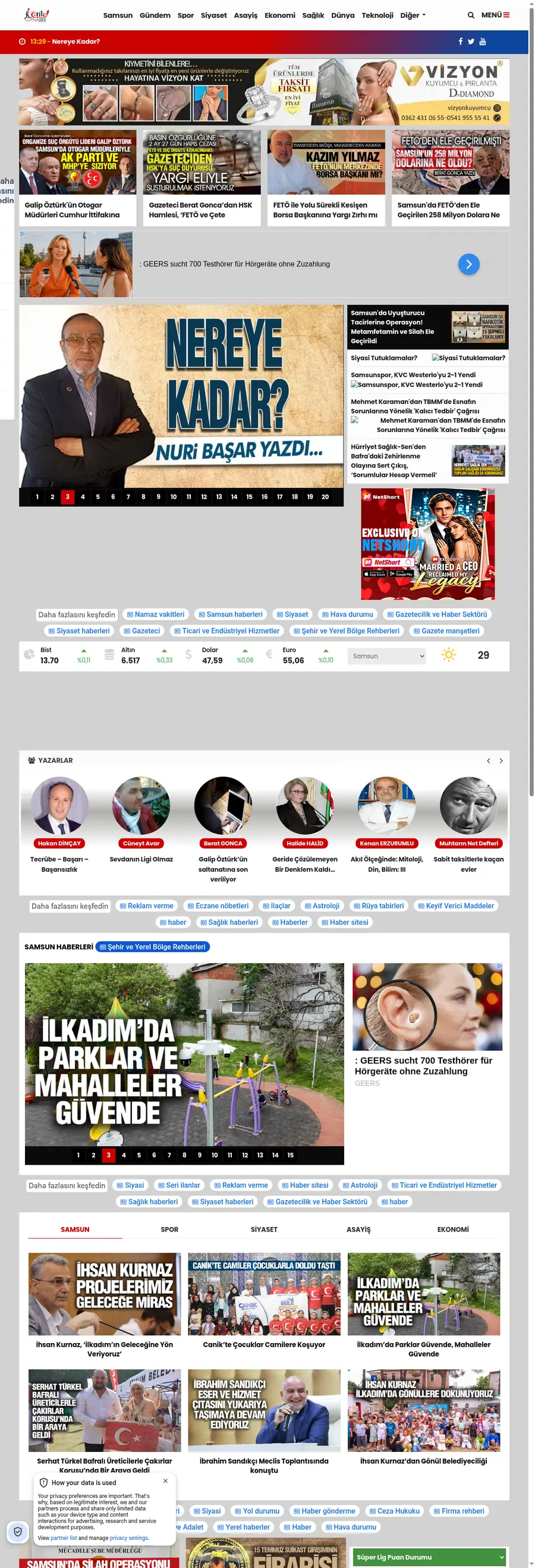 Samsunetikhaber3.com önizleme