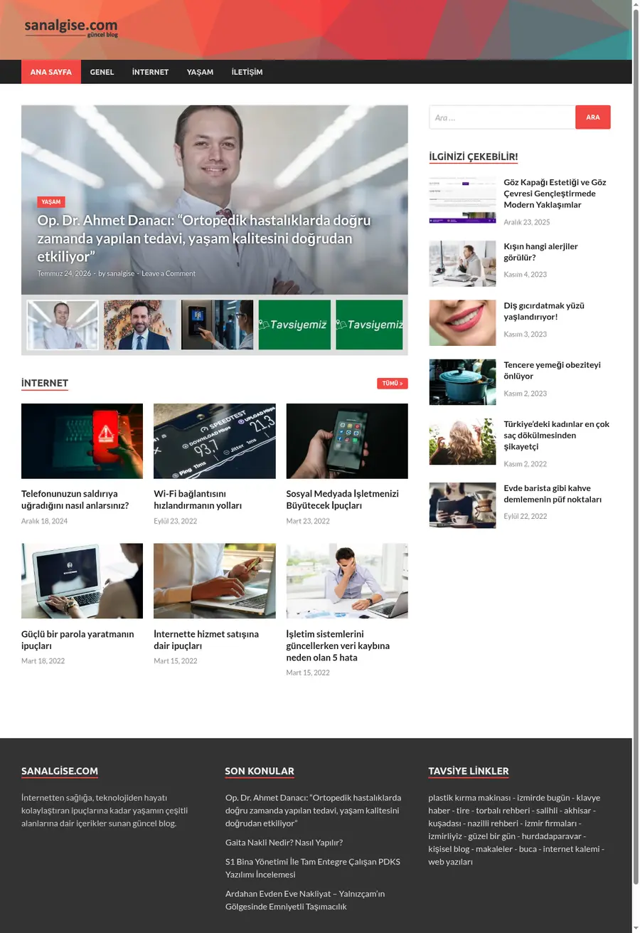 Sanalgise.com önizleme