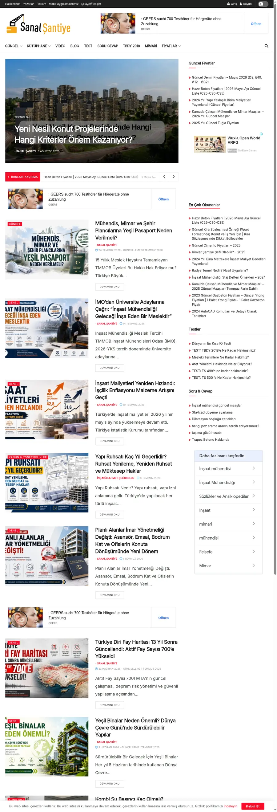 Sanalsantiye.com önizleme
