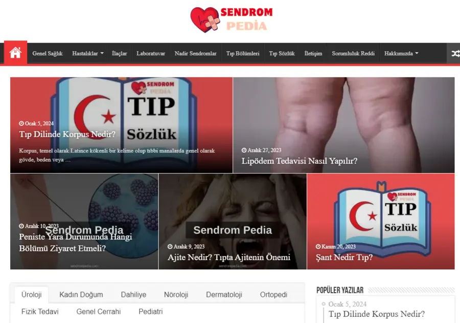 Sendrompedia.com önizleme