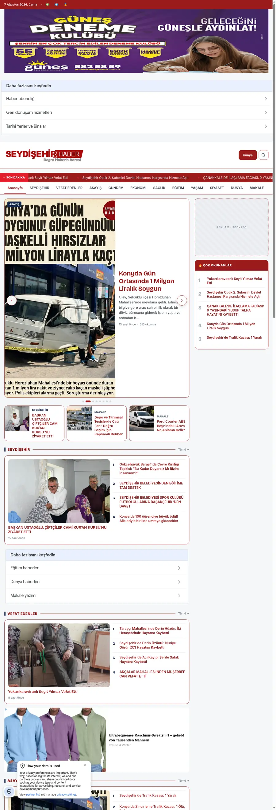 Seydisehirhaber.com önizleme