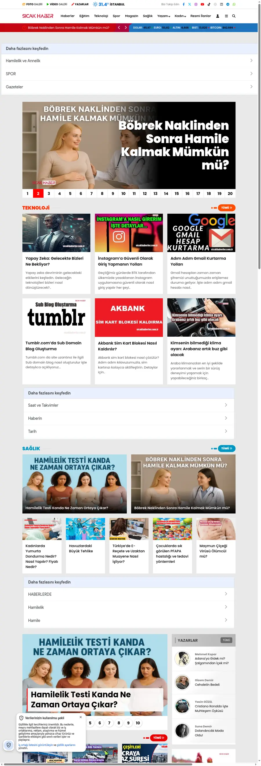 Sicakhaberler.com.tr önizleme